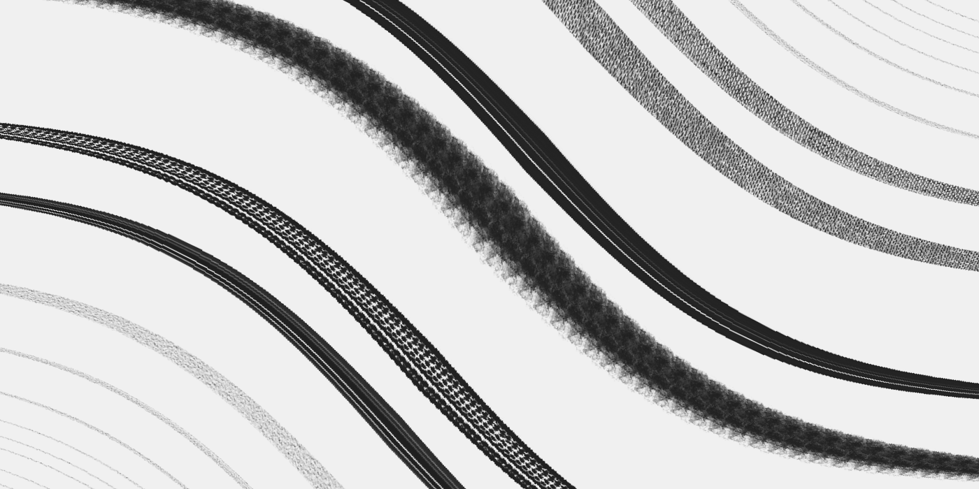 Sample strokes from Krita brushes 2023-01